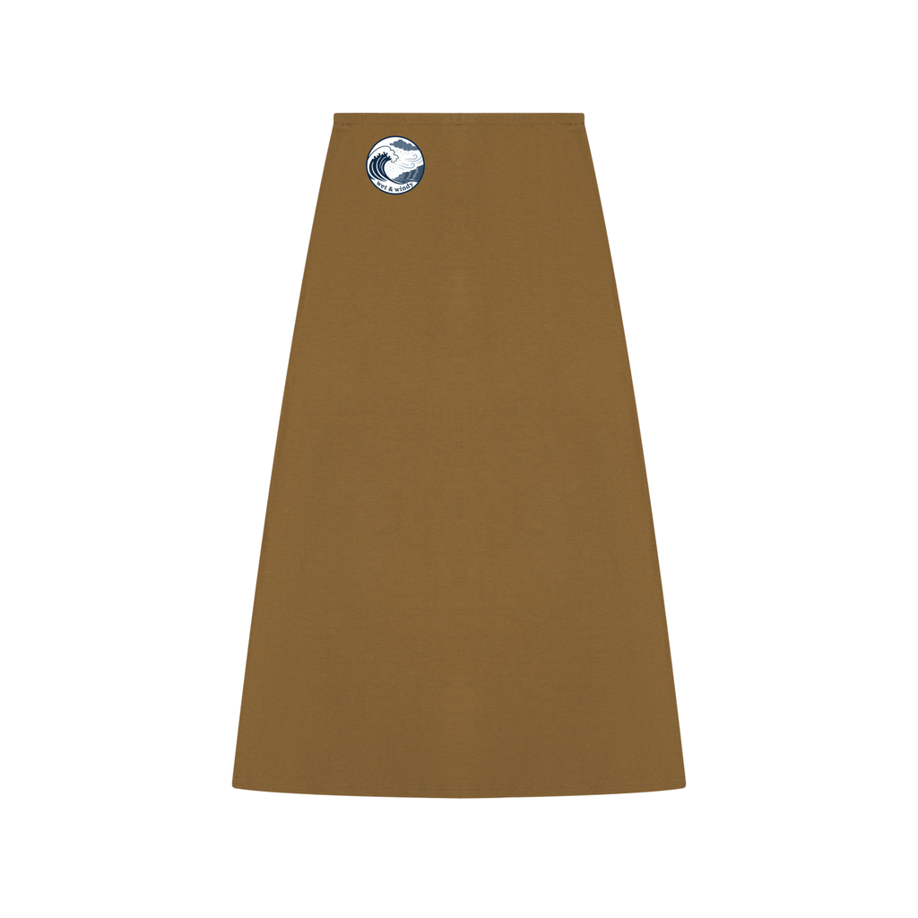 Women's Solid Color Knit Maxi Skirt
