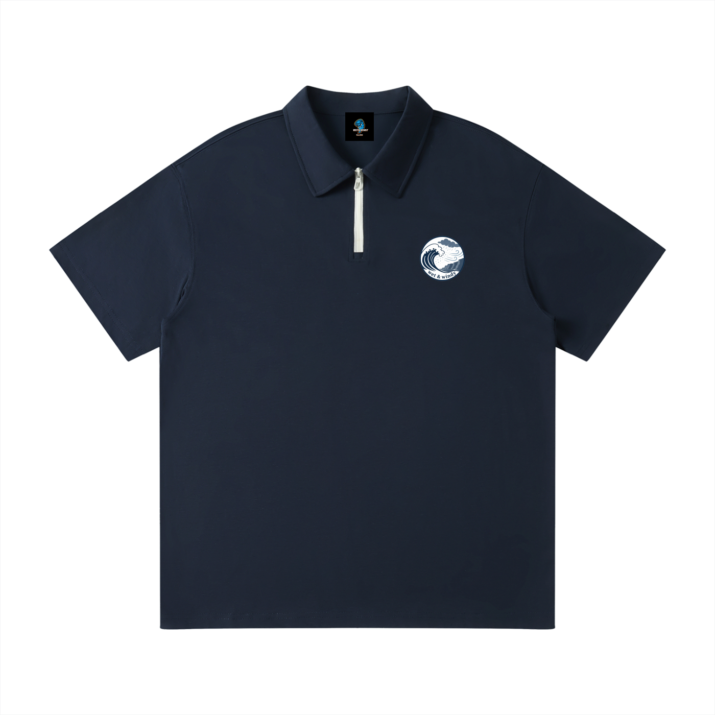 Unisex Quarter-Zip Polo Shirt