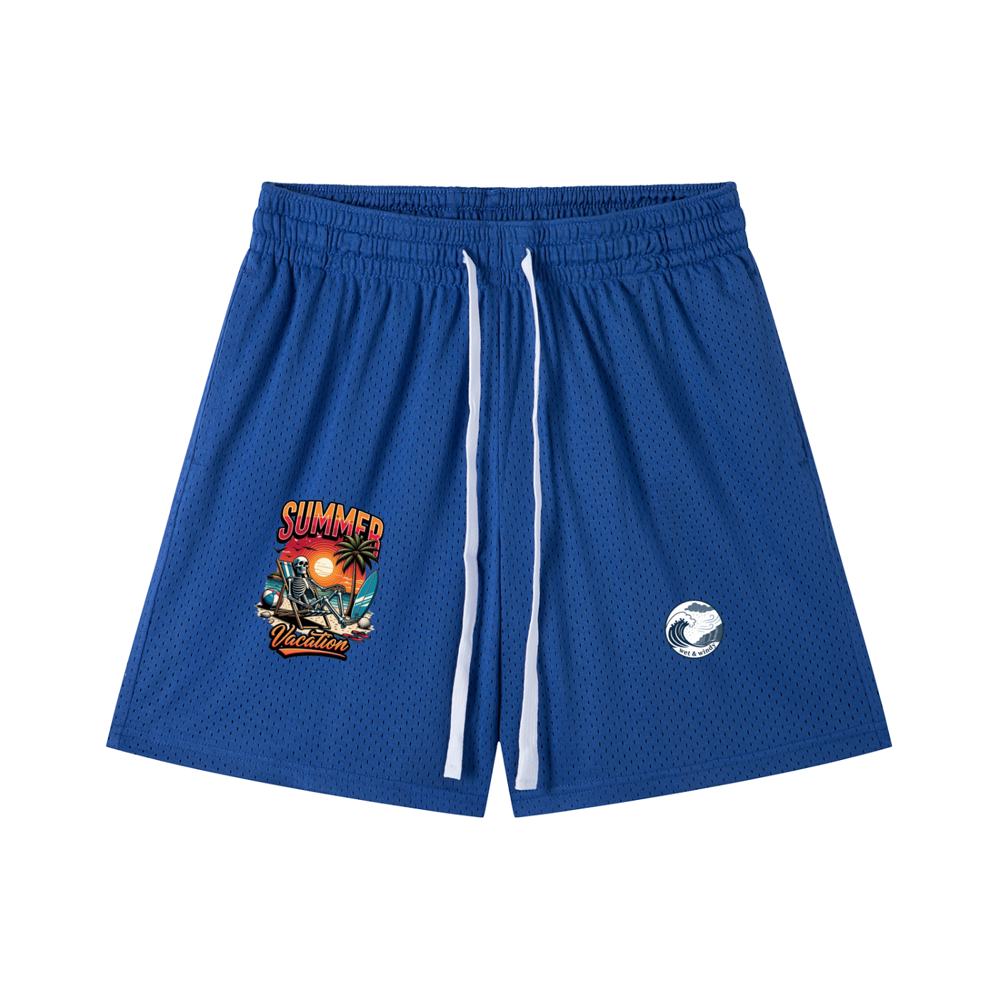 Mesh Drawstring Shorts