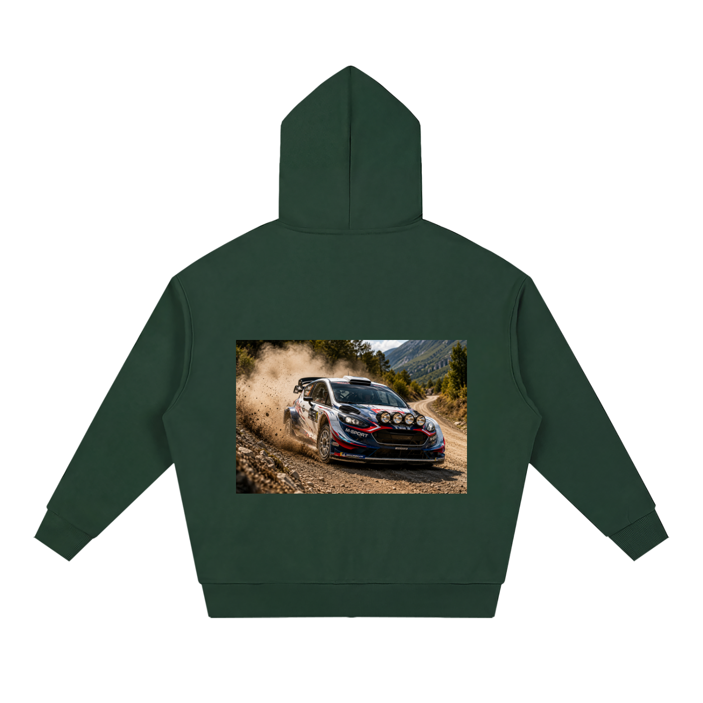 Unisex Loose Solid Full Zip Hoodie