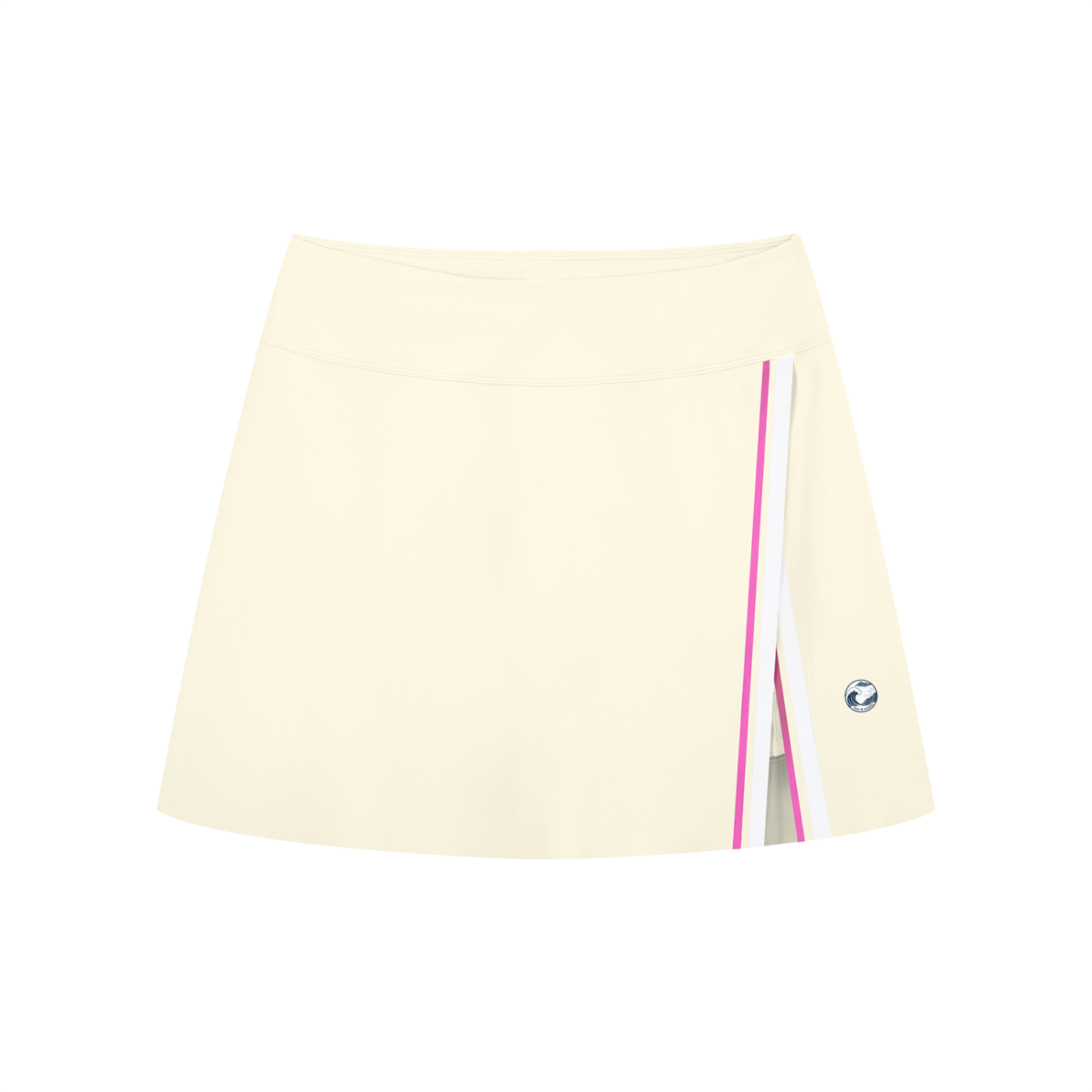 Women's A-Line Contrast Panel Slit Skirt