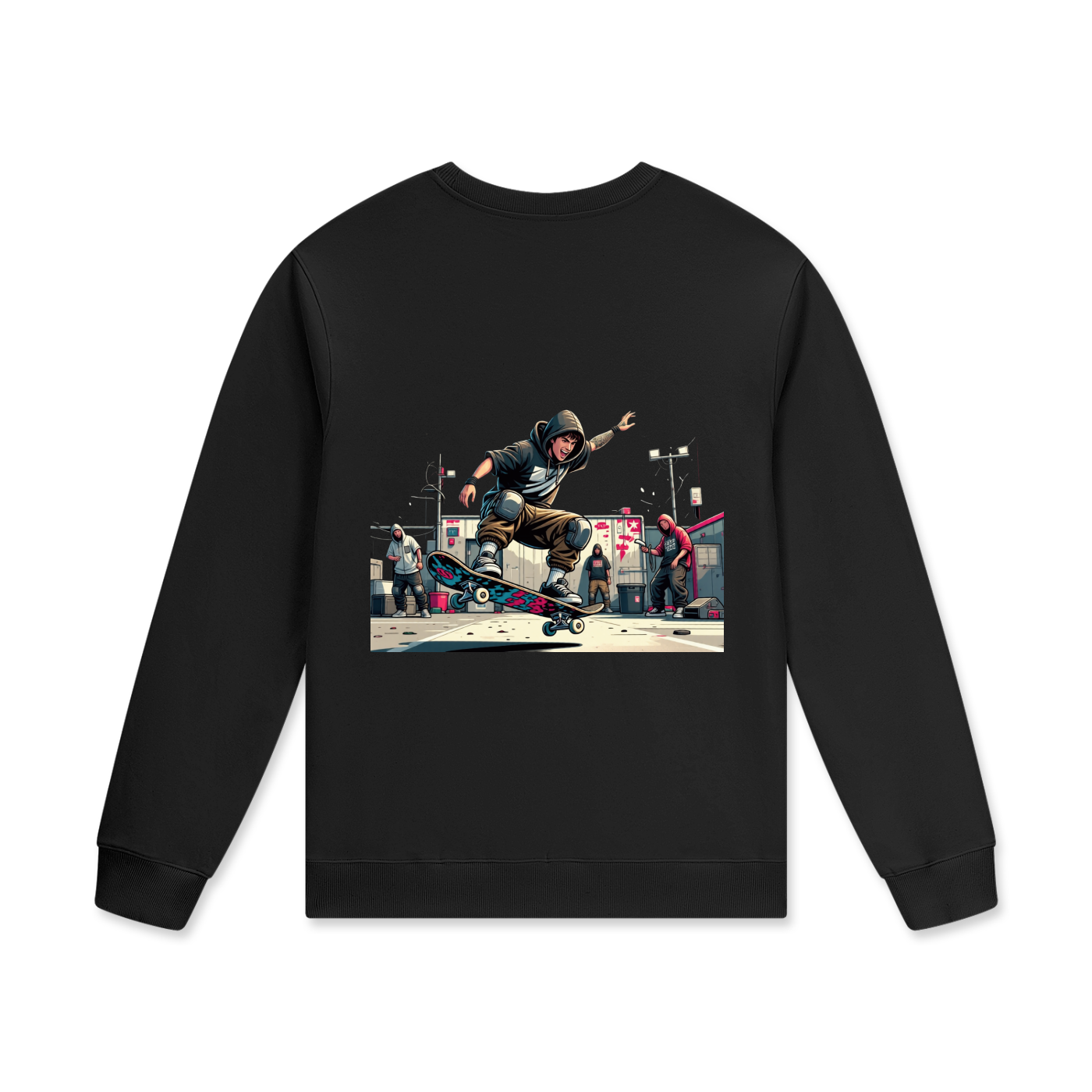 Streetwear Unisex Cotton Pullover