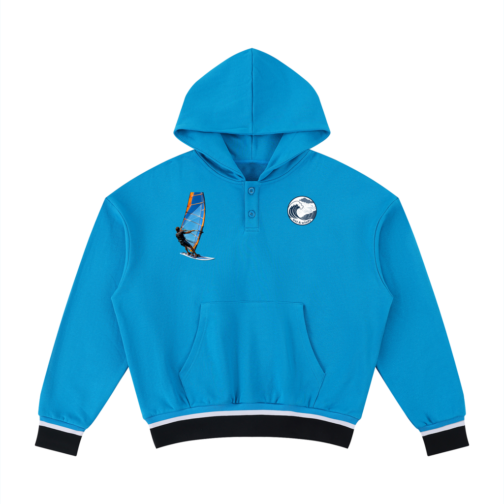 Unisex Oversized Color Block Boxy Hoodie
