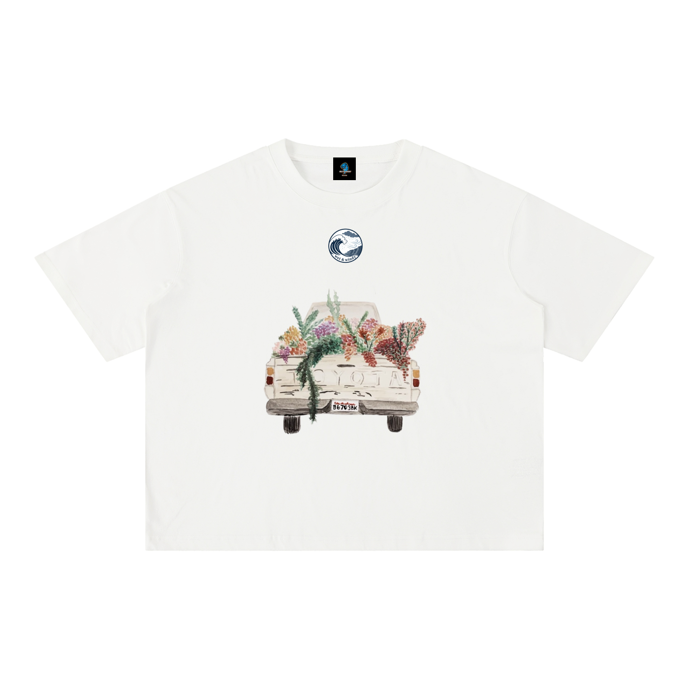 Mineral Wash Boxy Cotton T-Shirt