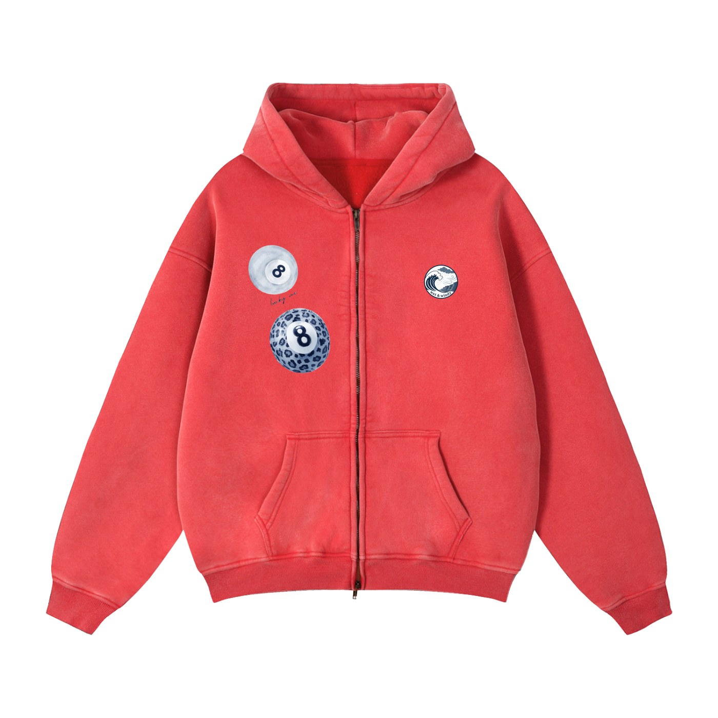 Zip-Through Boxy Fleece Hoodie