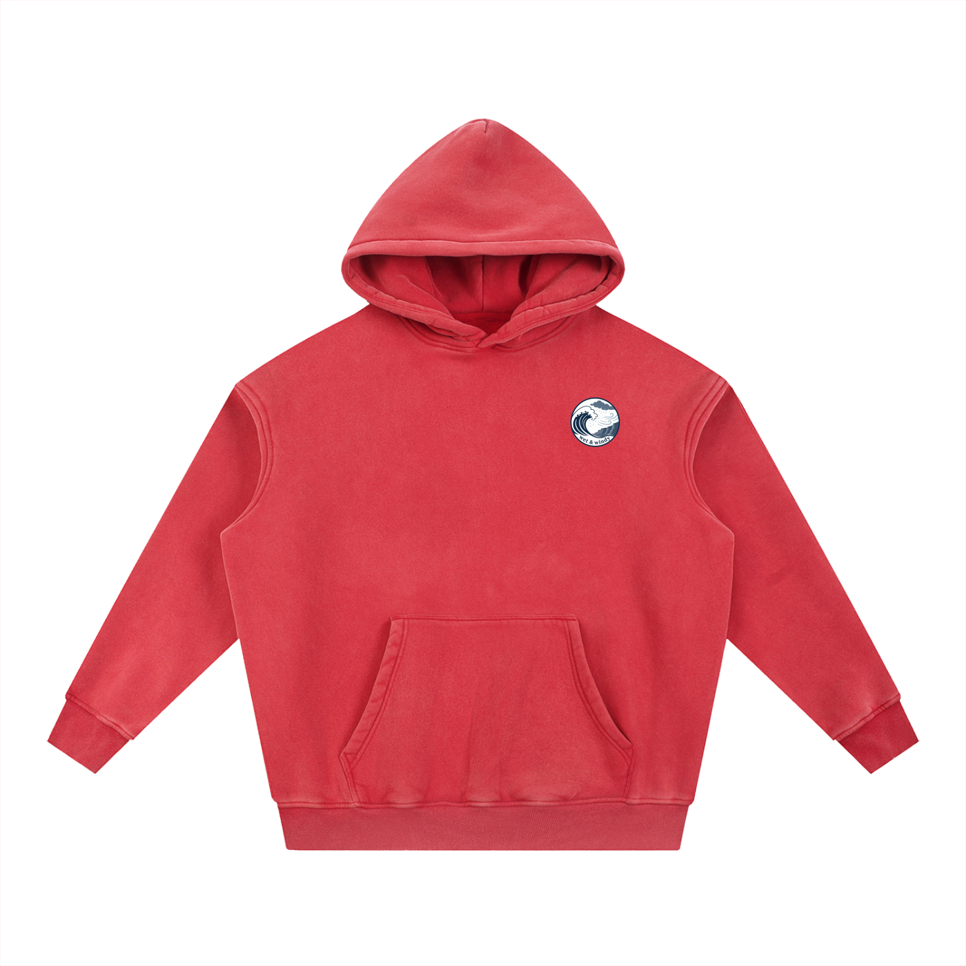 Snow Wash Fleece Oversize Hoodie