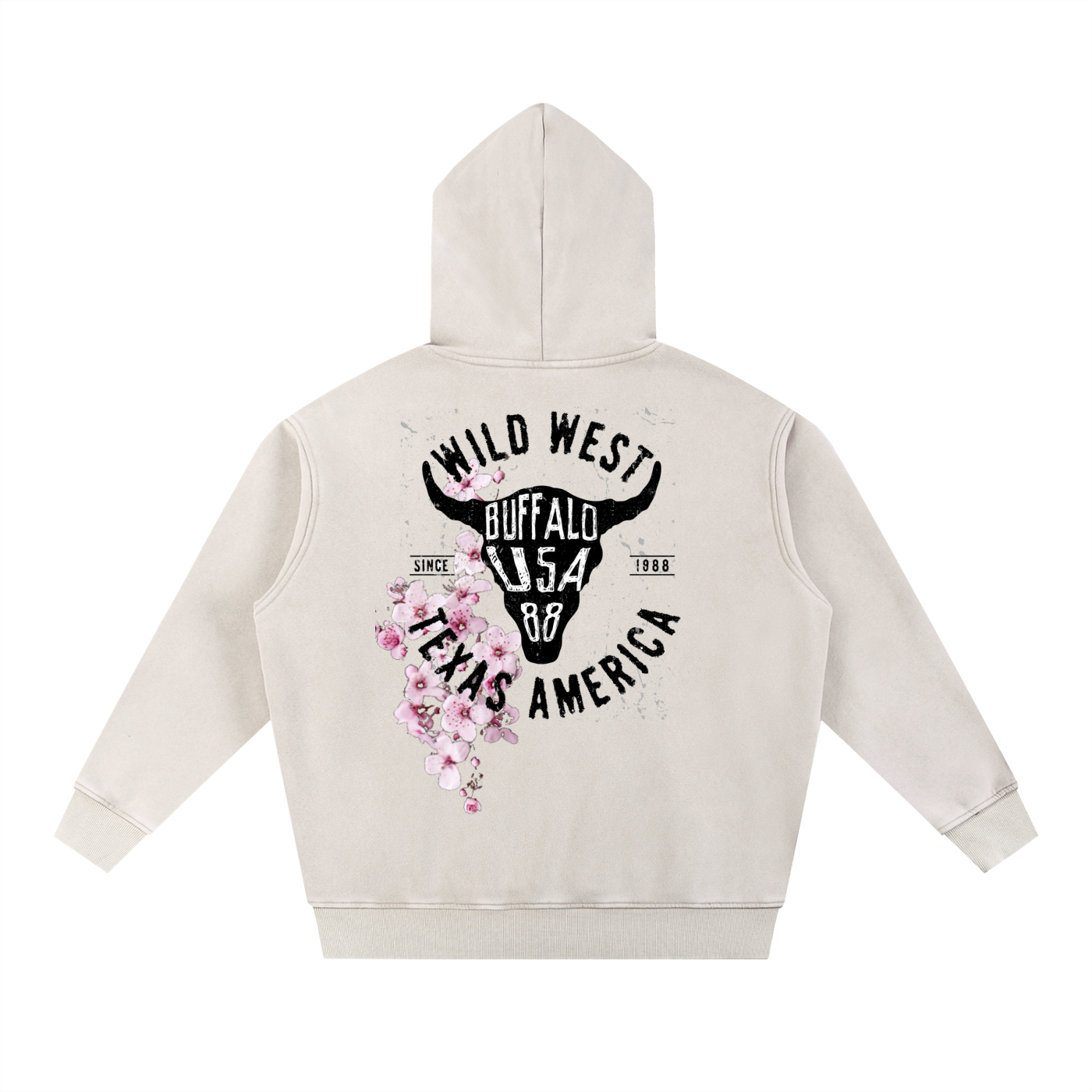 Snow Wash Fleece Oversize Hoodie