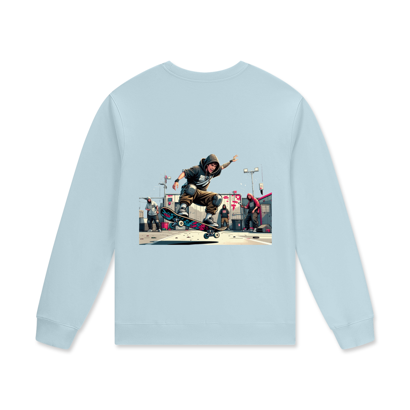 Streetwear Unisex Cotton Pullover