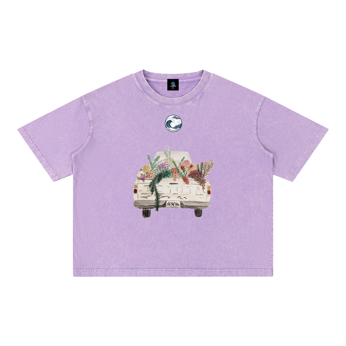Mineral Wash Boxy Cotton T-Shirt