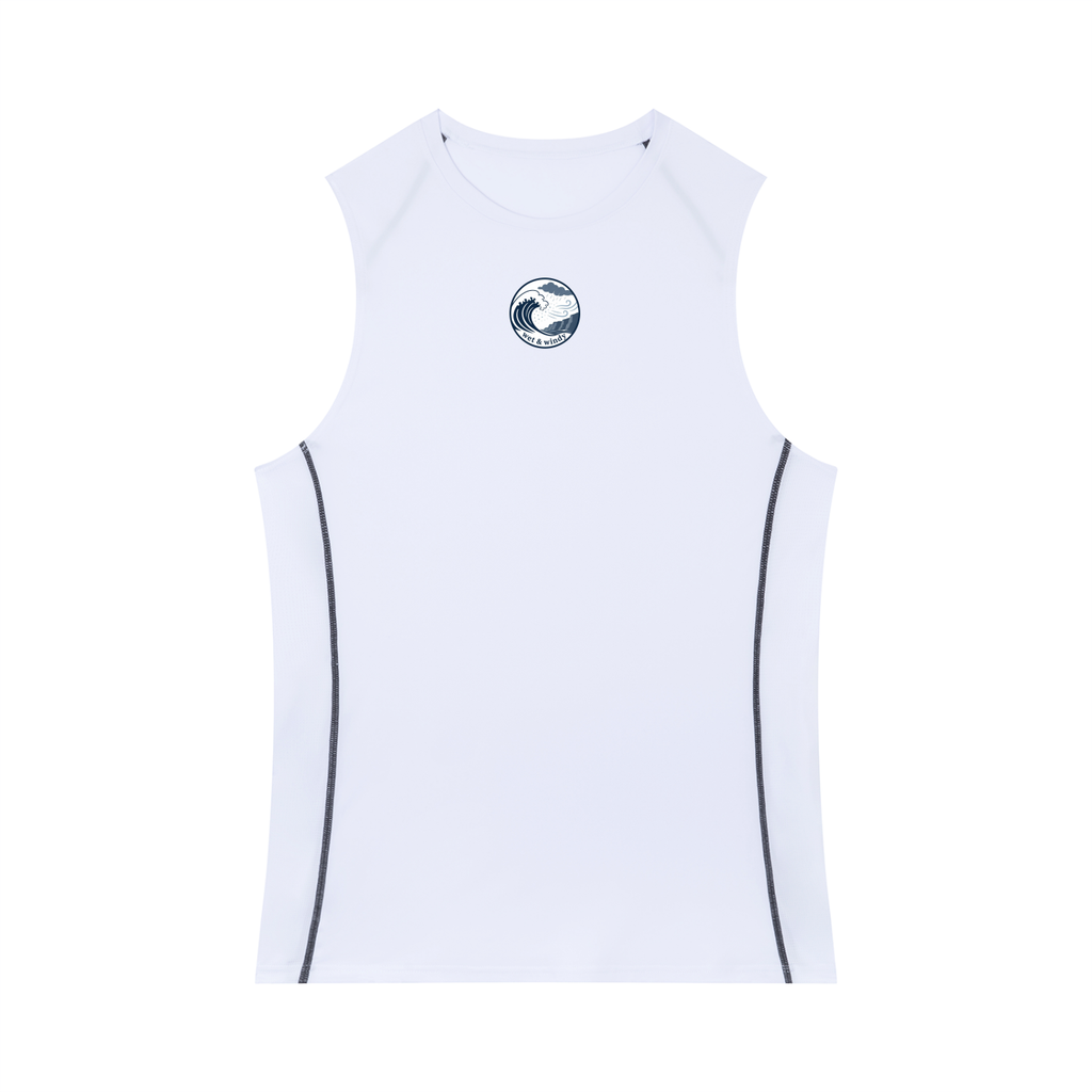 Men's Slim-Fit Topstitch Tank Top