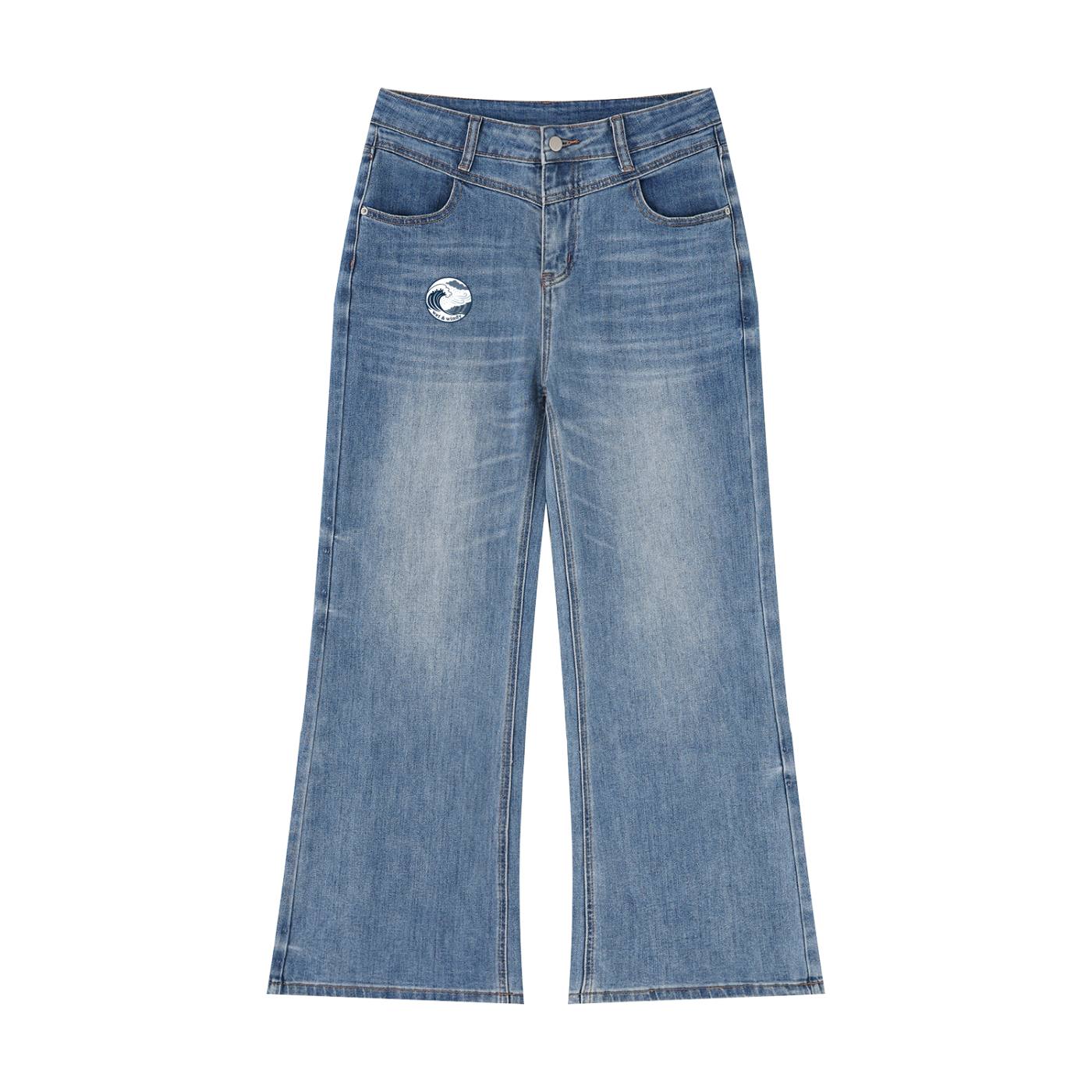 Women’s Vintage Wash Wide Leg Jeans