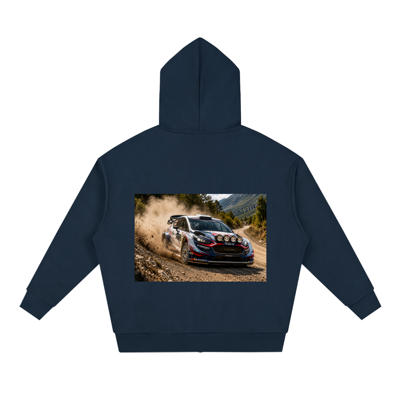 Unisex Loose Solid Full Zip Hoodie