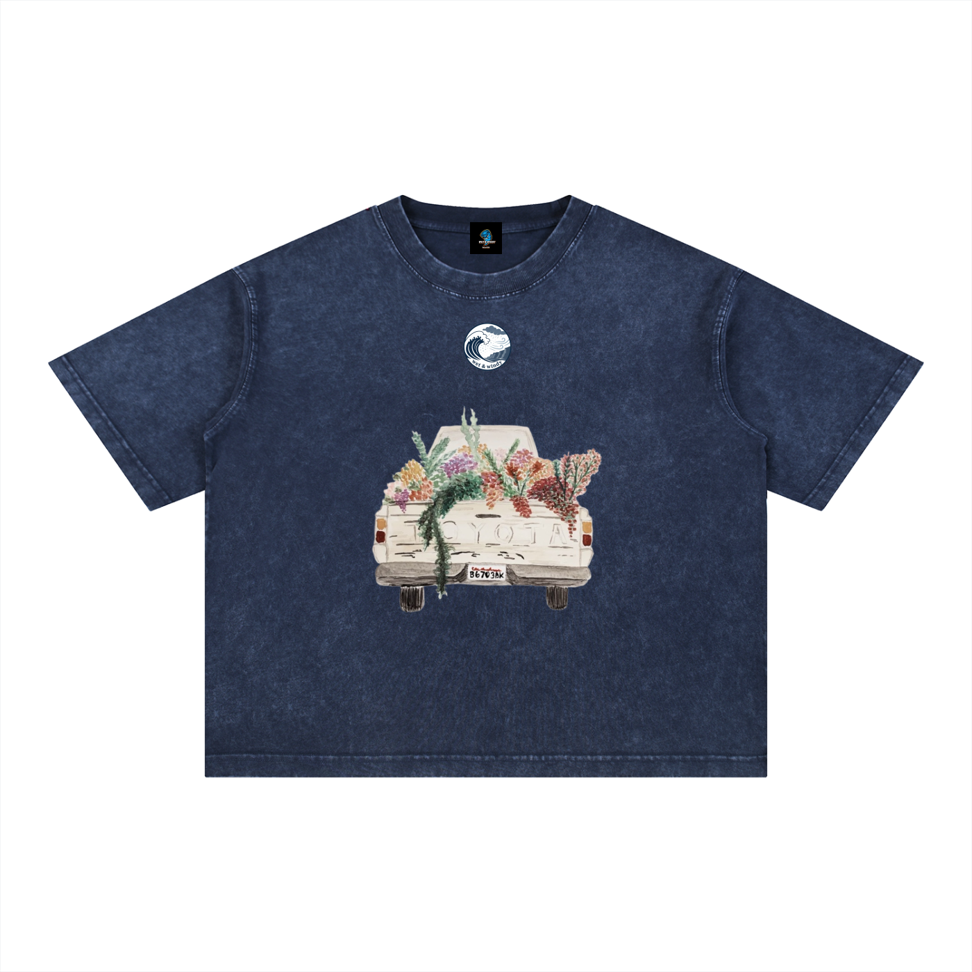 Mineral Wash Boxy Cotton T-Shirt