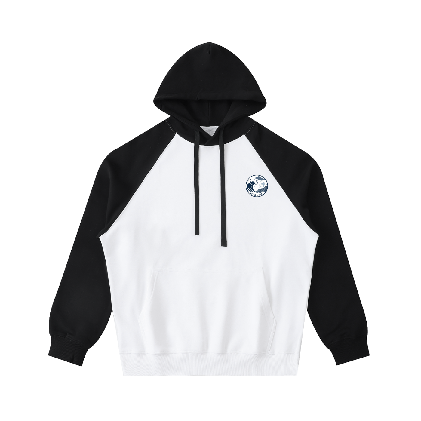 Color-Block Raglan Sleeve Hoodie