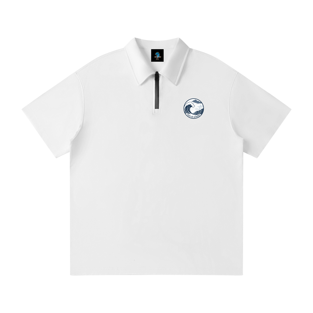 Unisex Quarter-Zip Polo Shirt