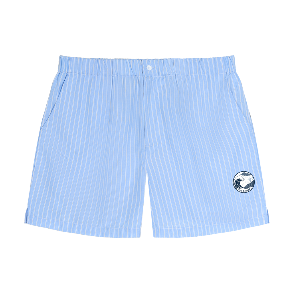 Striped Elastic Waist Shorts