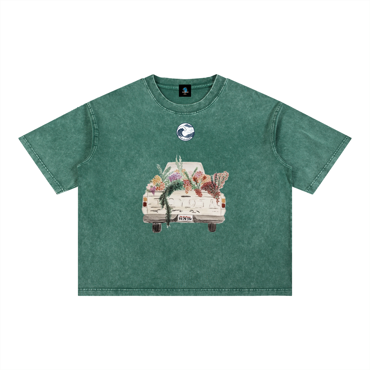 Mineral Wash Boxy Cotton T-Shirt