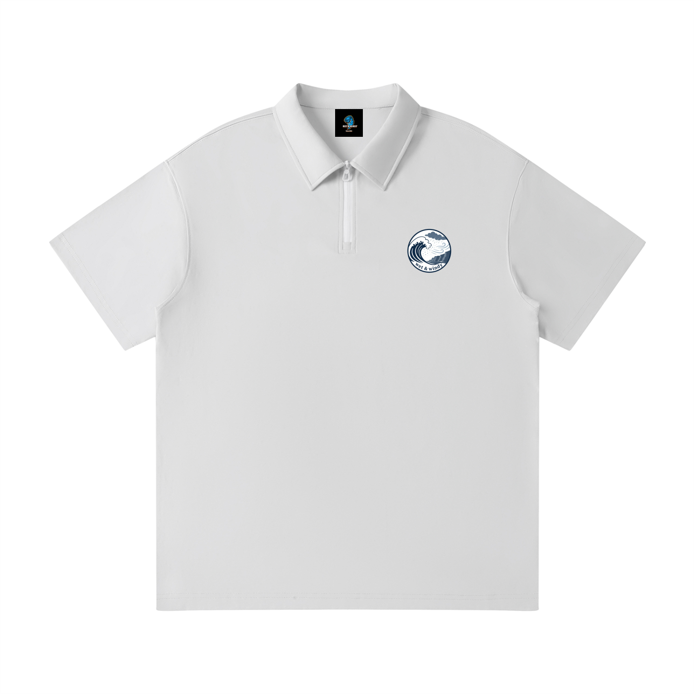 Unisex Quarter-Zip Polo Shirt