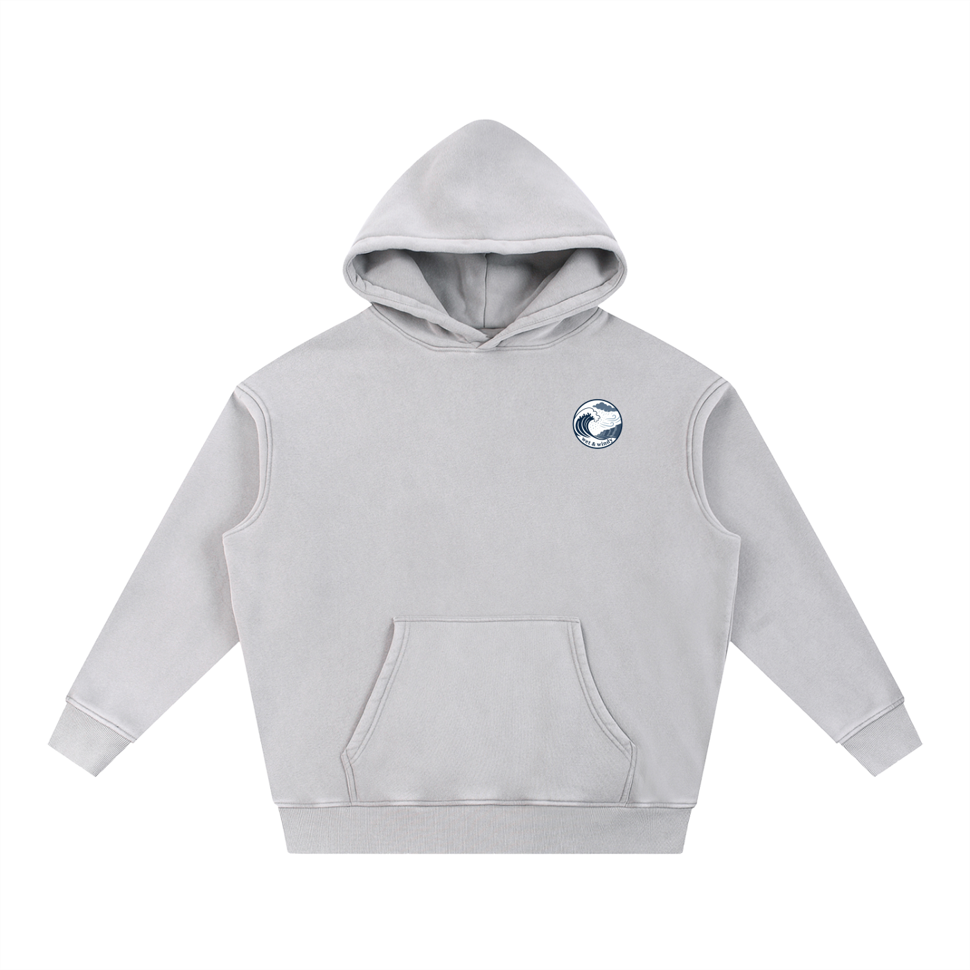 Snow Wash Fleece Oversize Hoodie
