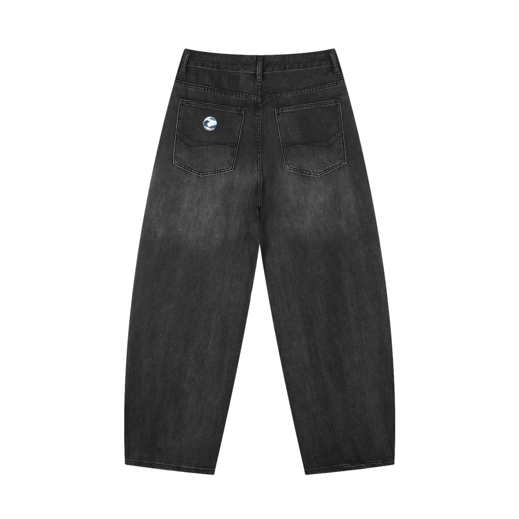 Men's Sunfade Vintage Wash Barrel Leg Jeans