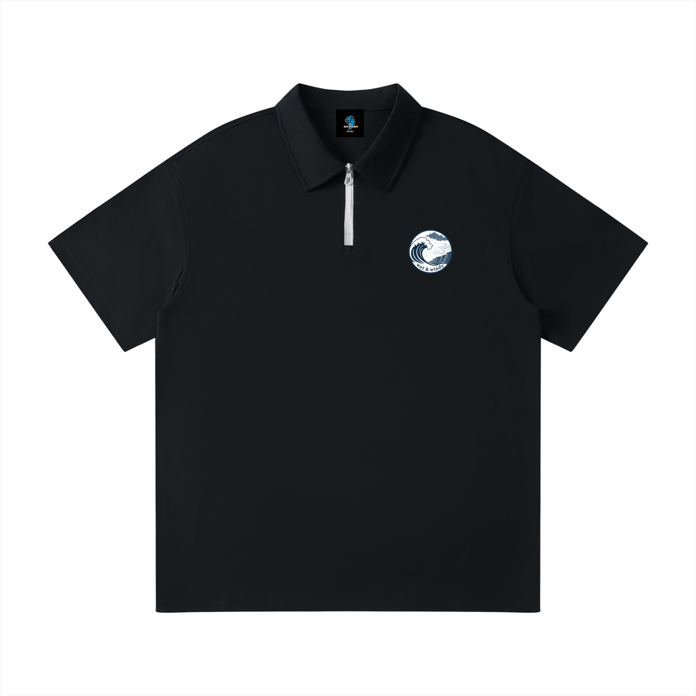 Unisex Quarter-Zip Polo Shirt