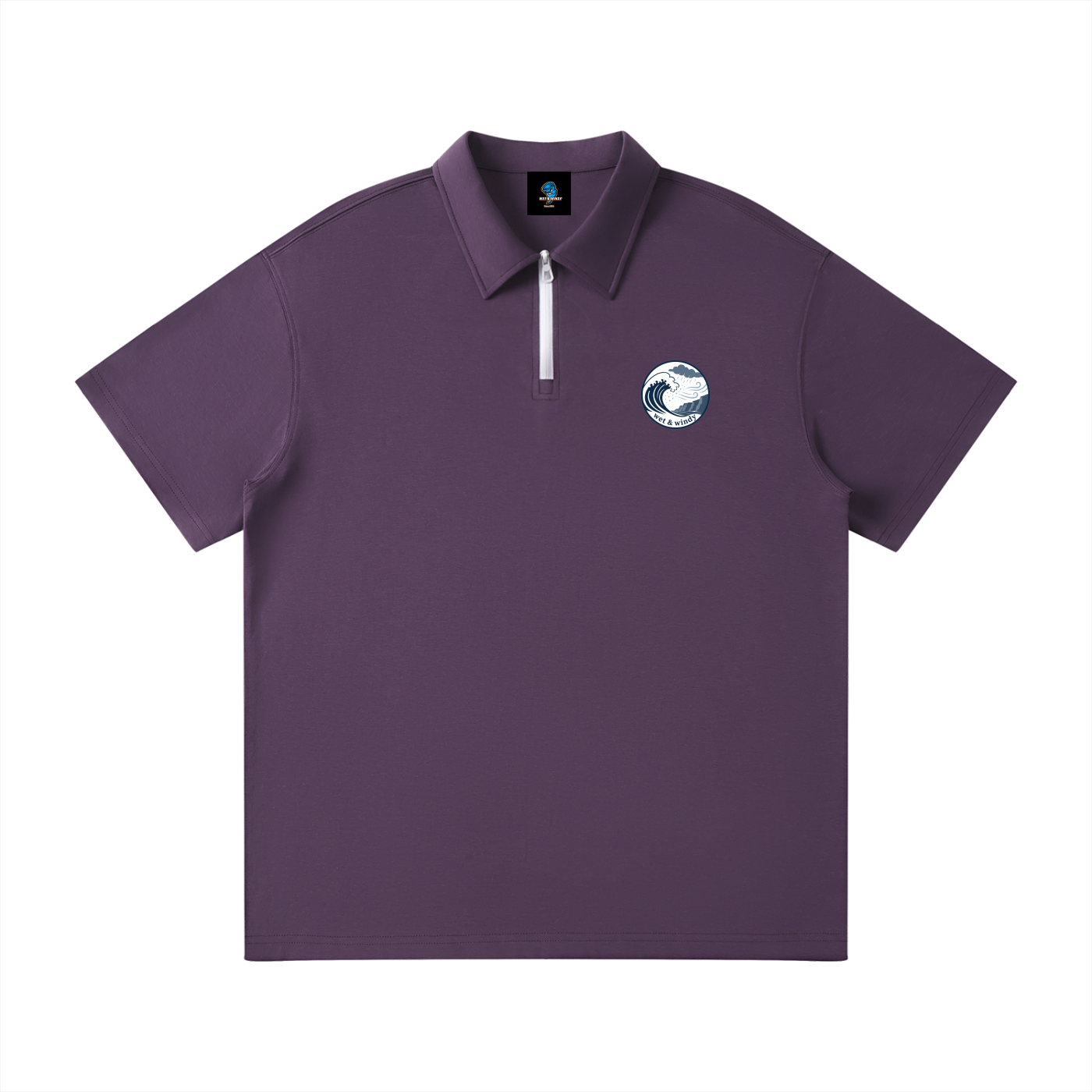 Unisex Quarter-Zip Polo Shirt