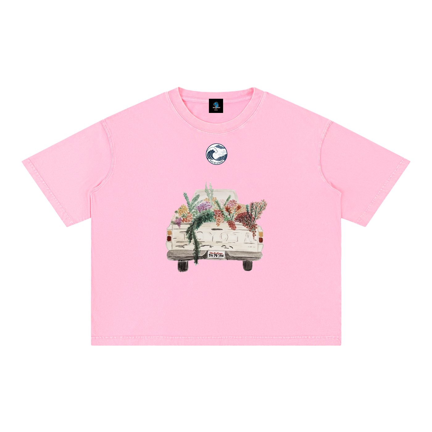 Mineral Wash Boxy Cotton T-Shirt