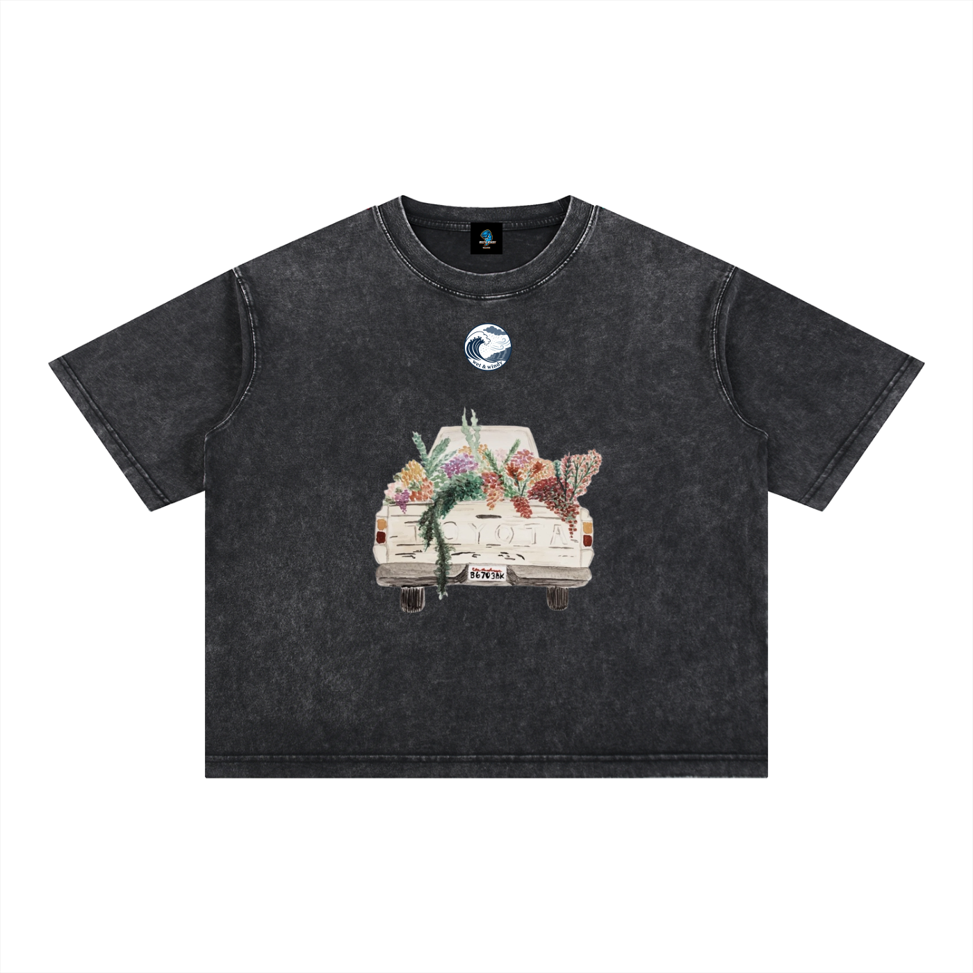 Mineral Wash Boxy Cotton T-Shirt