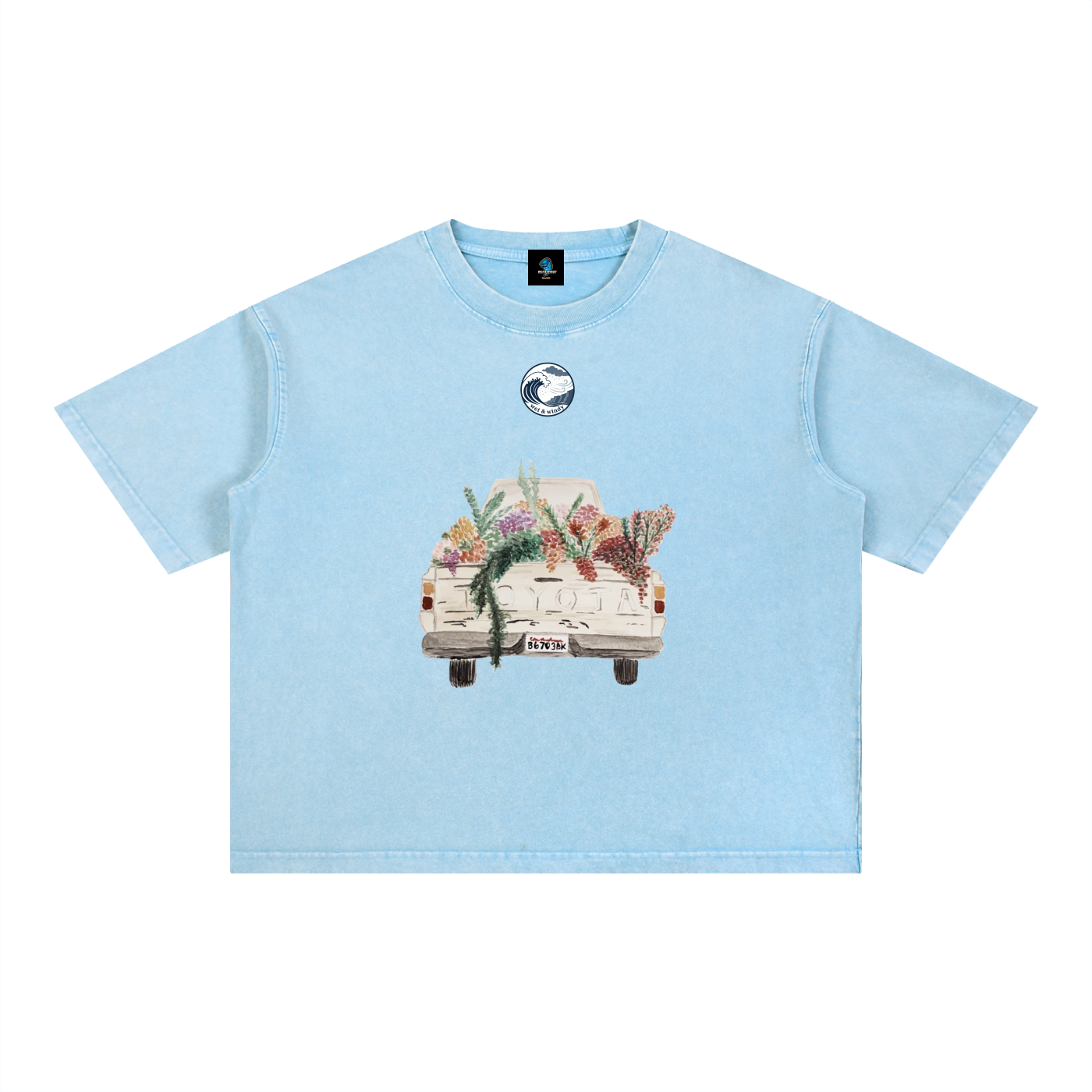 Mineral Wash Boxy Cotton T-Shirt
