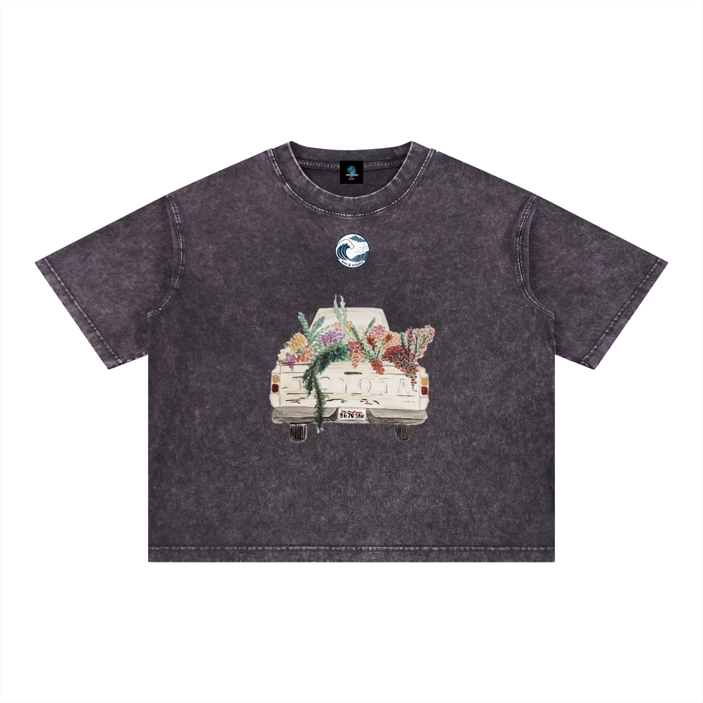 Mineral Wash Boxy Cotton T-Shirt