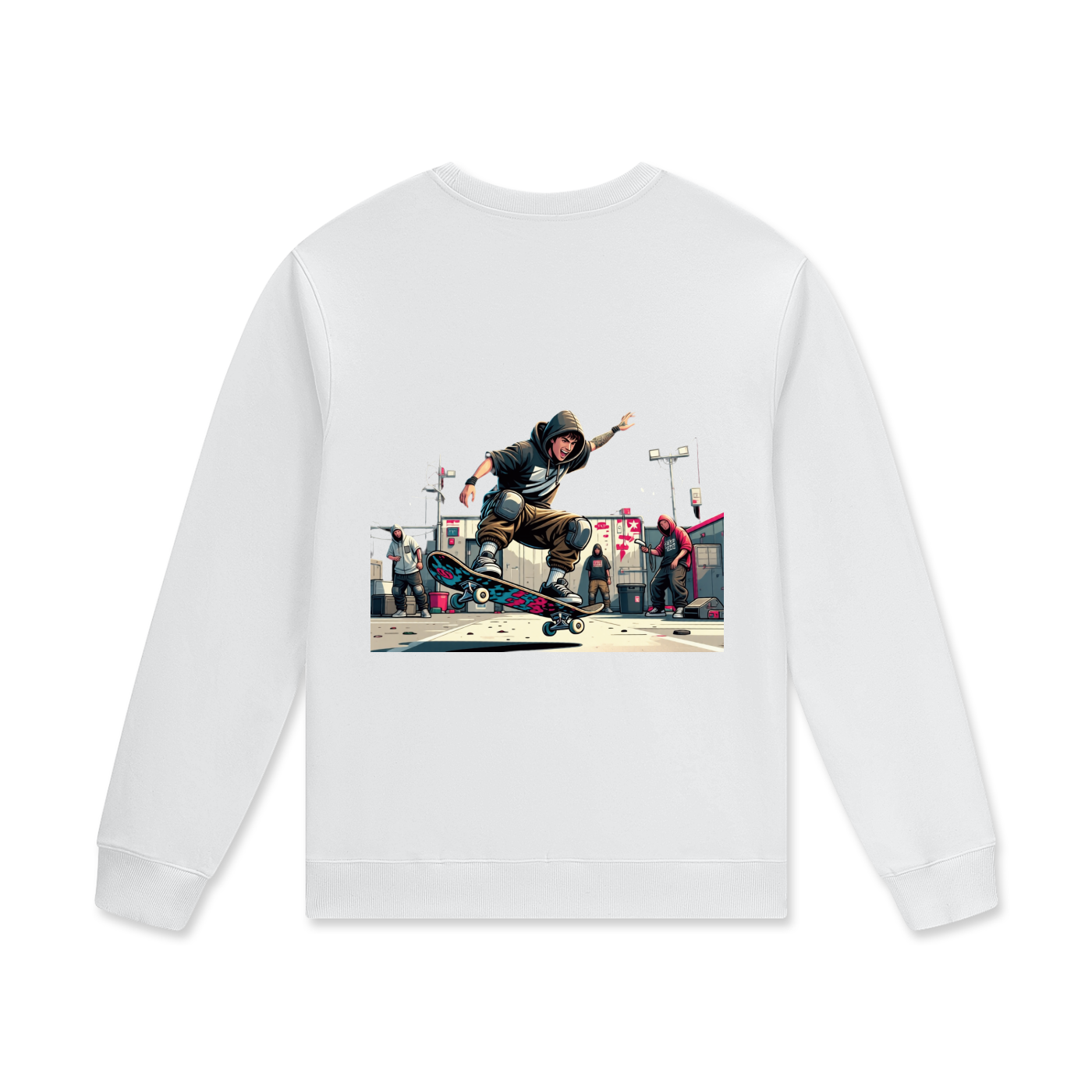 Streetwear Unisex Cotton Pullover