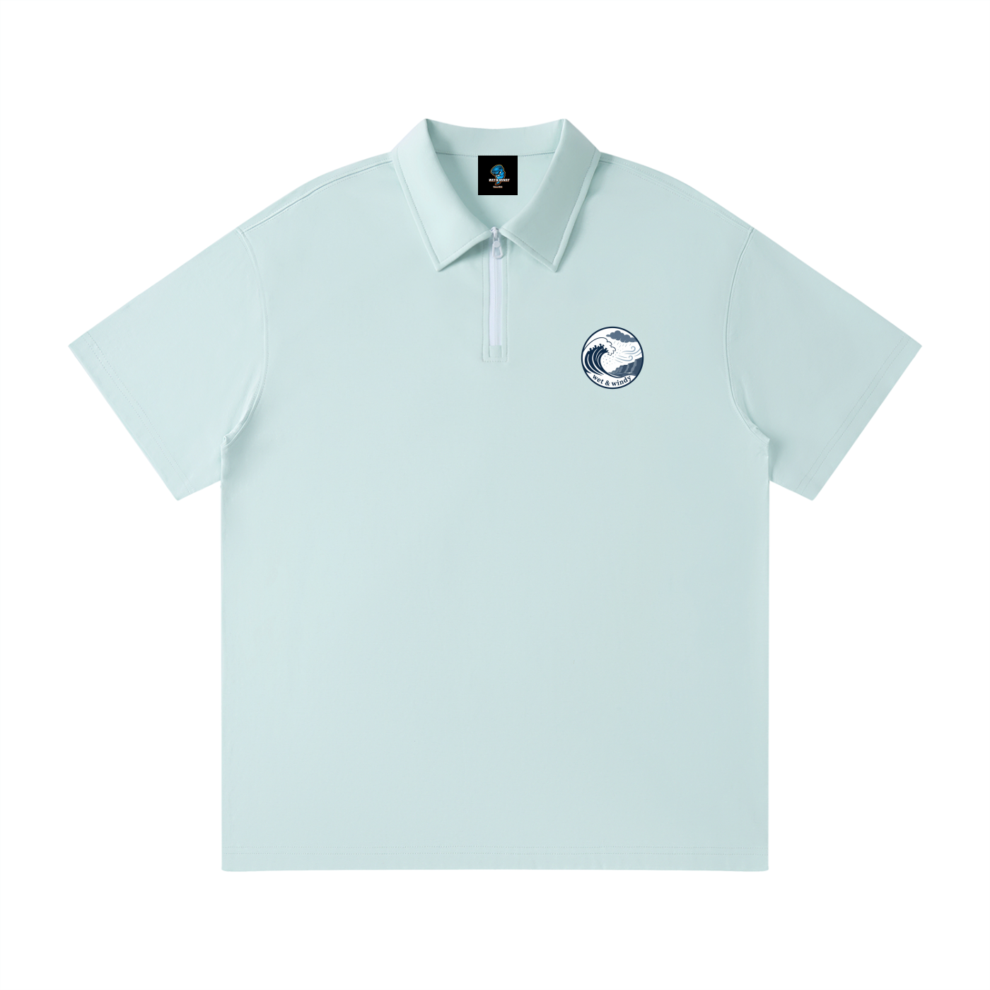 Unisex Quarter-Zip Polo Shirt