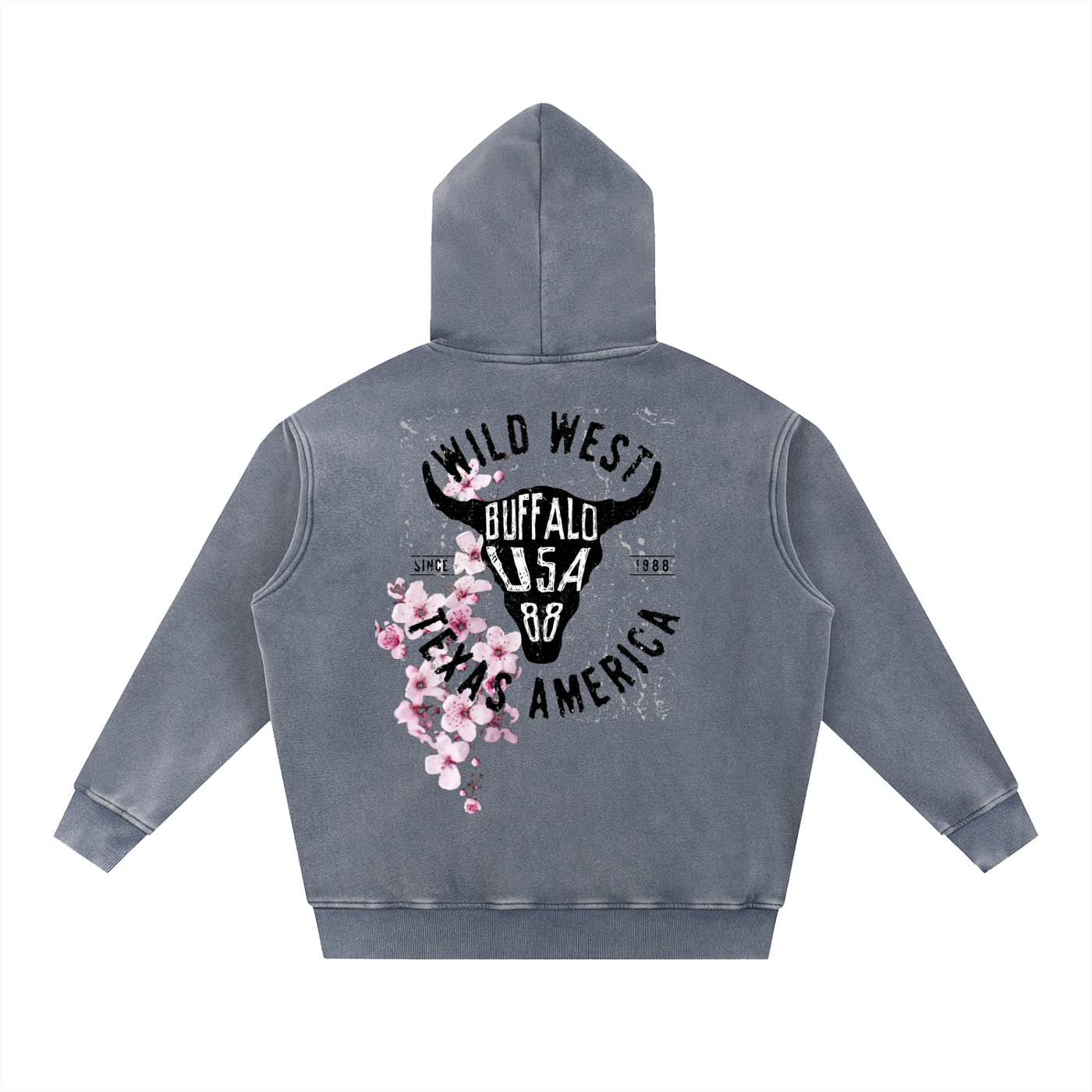 Snow Wash Fleece Oversize Hoodie