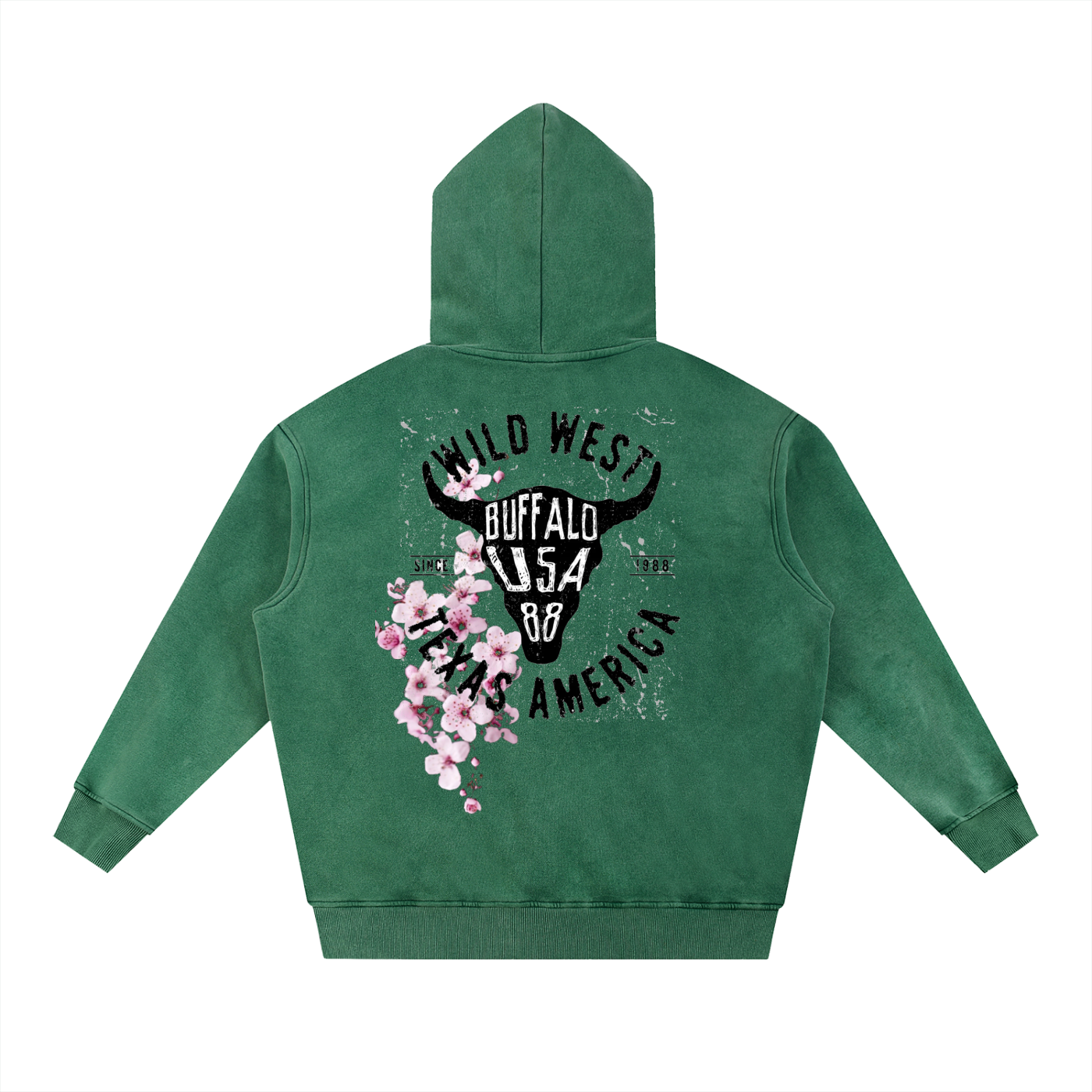 Snow Wash Fleece Oversize Hoodie