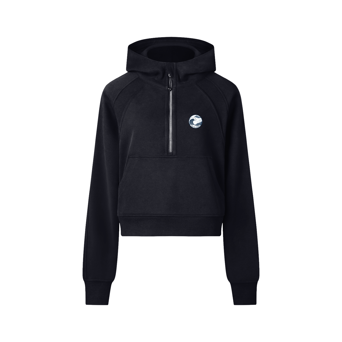 Cropped Half-Zip Hoodie