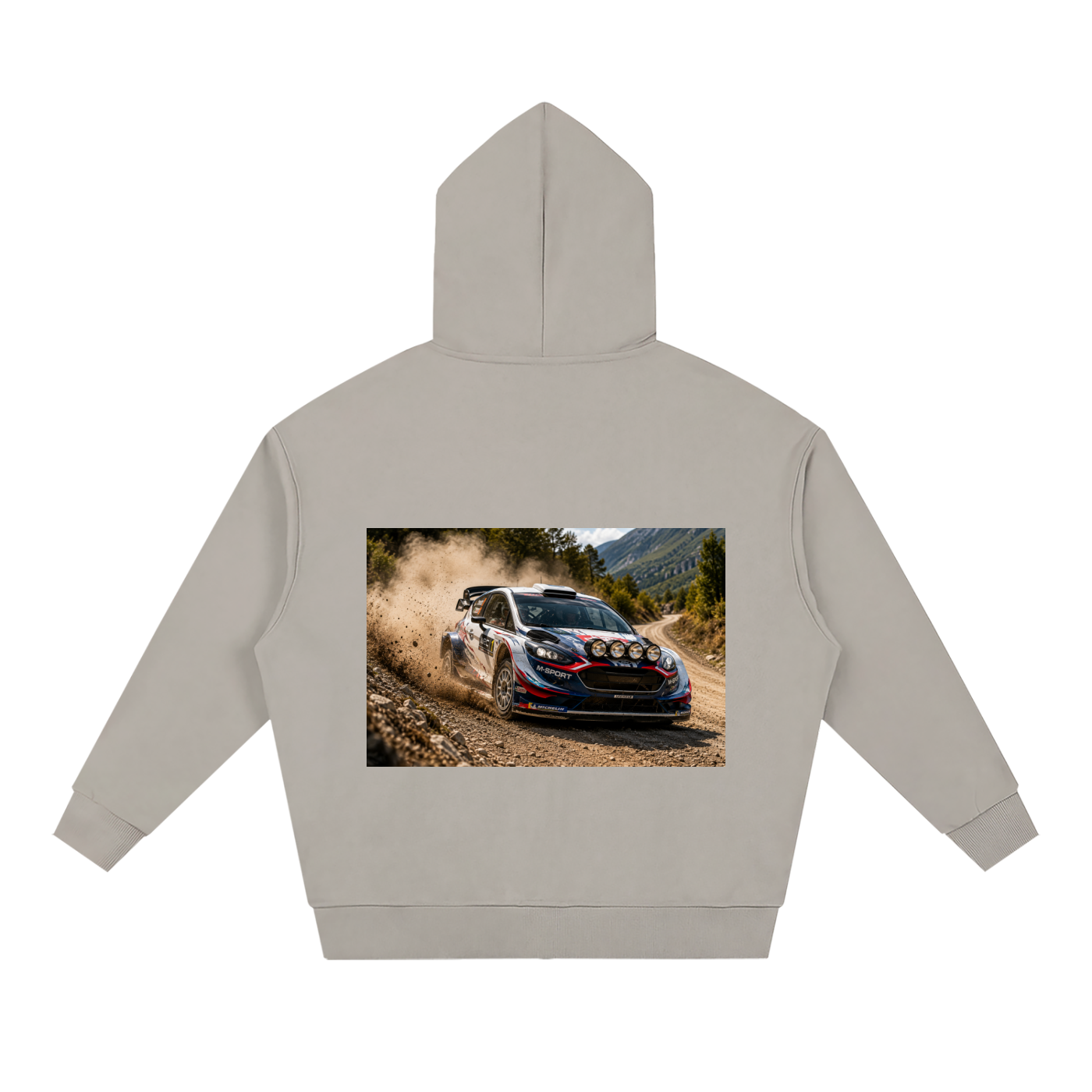Unisex Loose Solid Full Zip Hoodie