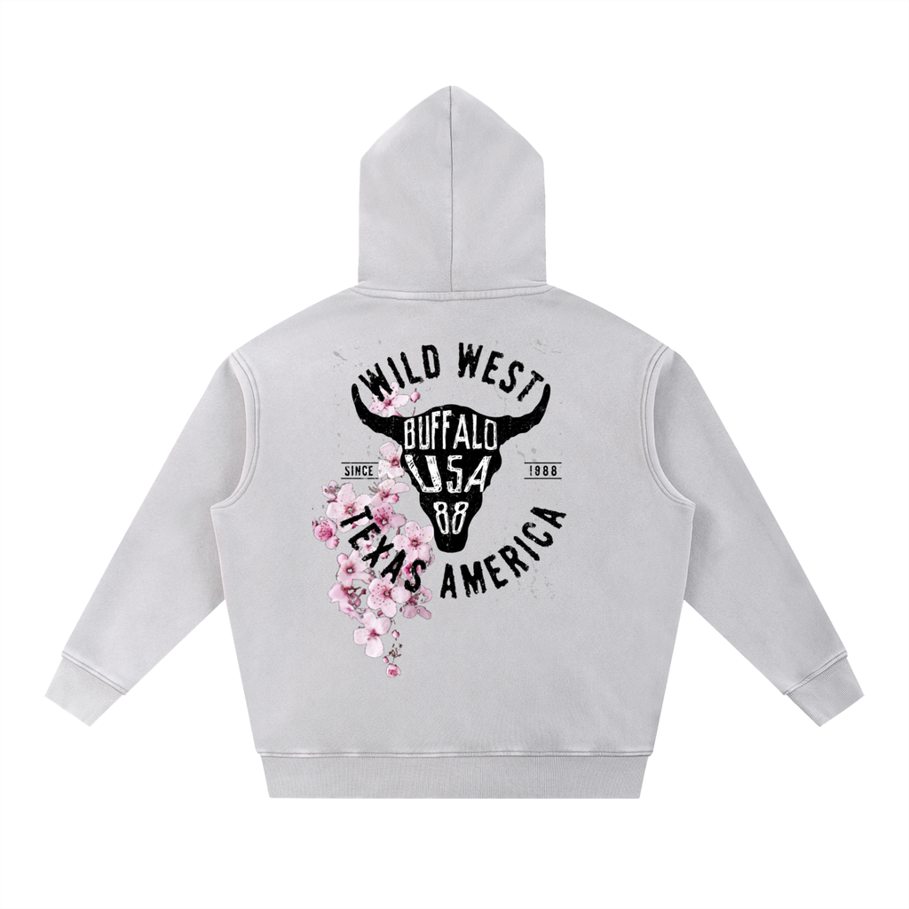 Snow Wash Fleece Oversize Hoodie