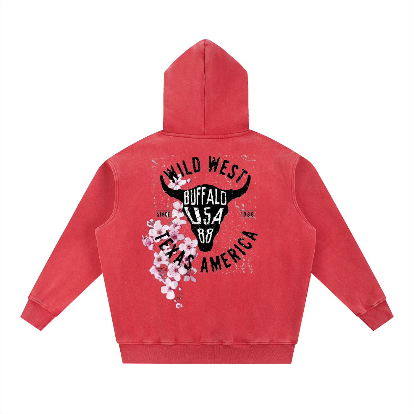 Snow Wash Fleece Oversize Hoodie
